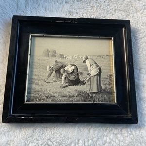 Vintage “The Gleaners “ engraved art by JF Miller